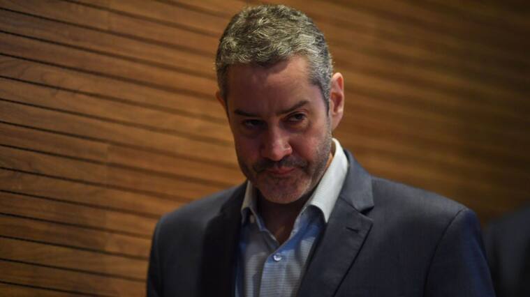 Brazilian Football Confederation President Rogerio Caboclo, is pictured during a press conference to announce the list of players for the upcoming Brazil's Copa America 2019 football tournament at the Brazilian Football Confederation headquarters in Rio de Janeiro, Brazil on May 17, 2019. - The Copa America 2019 football tournament will be held in Brazil next June 14 to July 7. (Photo by MAURO PIMENTEL / AFP) (Photo credit should read MAURO PIMENTEL/AFP via Getty Images)
