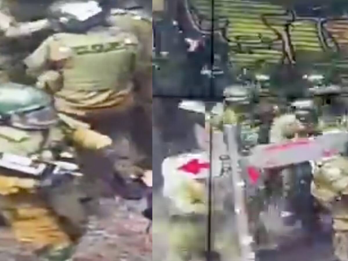 Carabineros detuvo a sujetos que lanzaban objetos en medio de la romería en Santiago