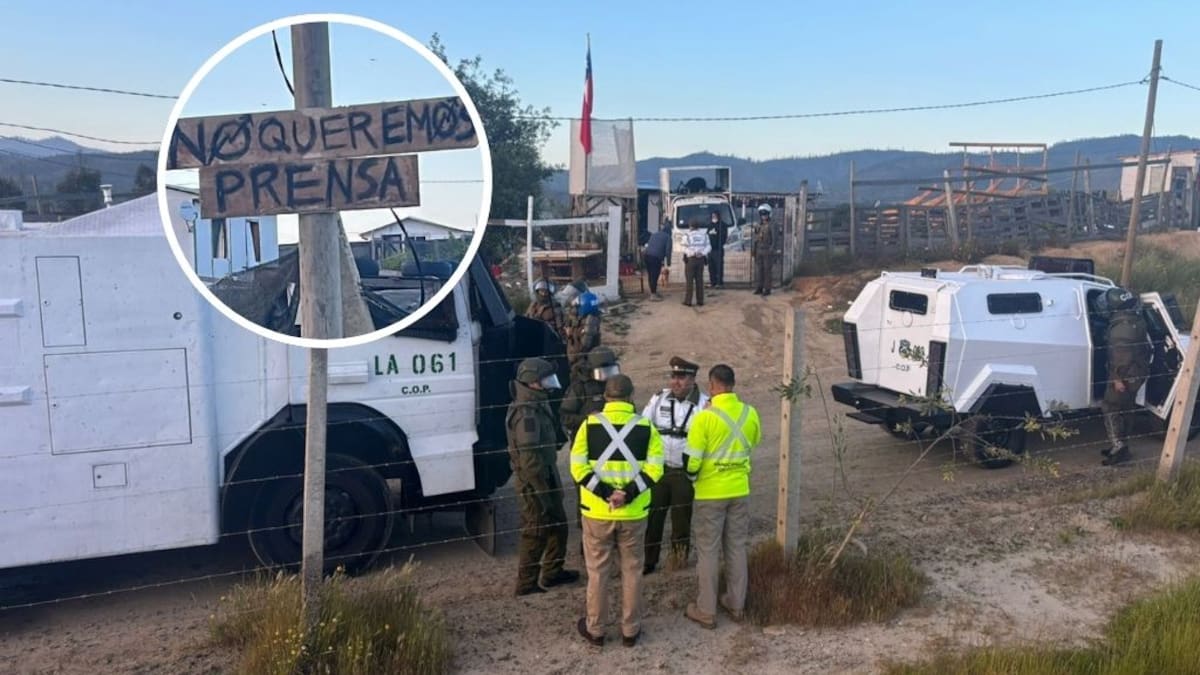 Pobladores amenazan a periodista de Radio ADN durante desalojo de toma Calicheros en Quilpué