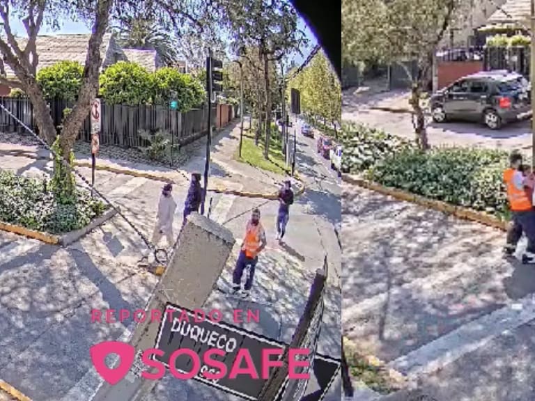 VIDEO: cámaras de seguridad registran violento asalto grupal a un estudiante en Las Condes