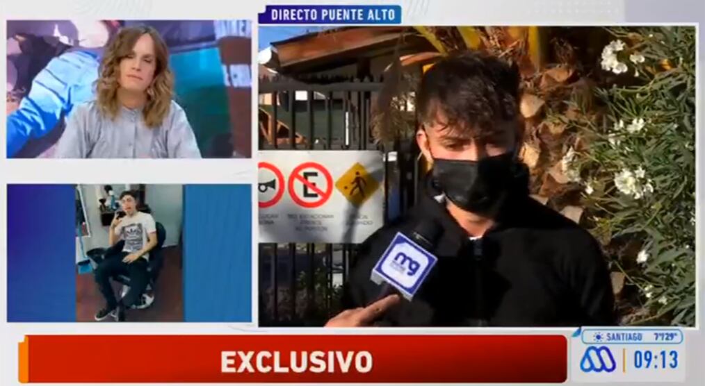 Amigo de joven asesinado en La Florida | Captura Mega
