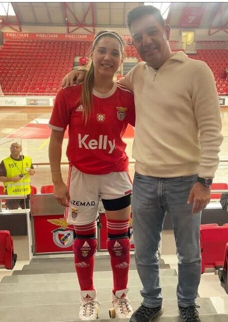 Catalina Flores y su padre, Eduardo Flores