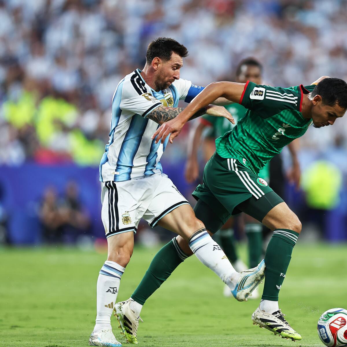 Jugador de Argelia que sufrió el planchazo de Messi alza la voz y lanza duro descargo: “Si me fracturaba…”