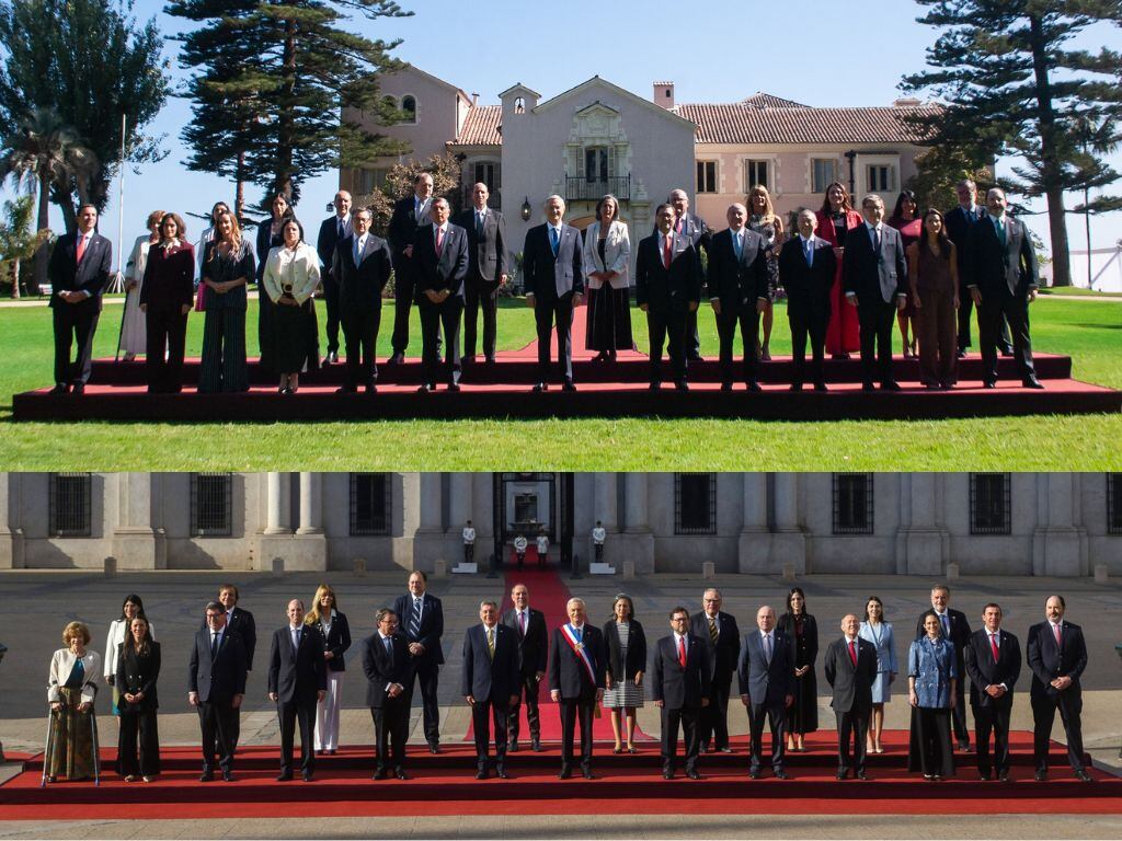 FOTO OFICIAL 11 DE MARZO (ARRIBA) FOTO OFICIAL 18 DE SEPTIEMBRE (ABAJO) - AGENCIA UNO