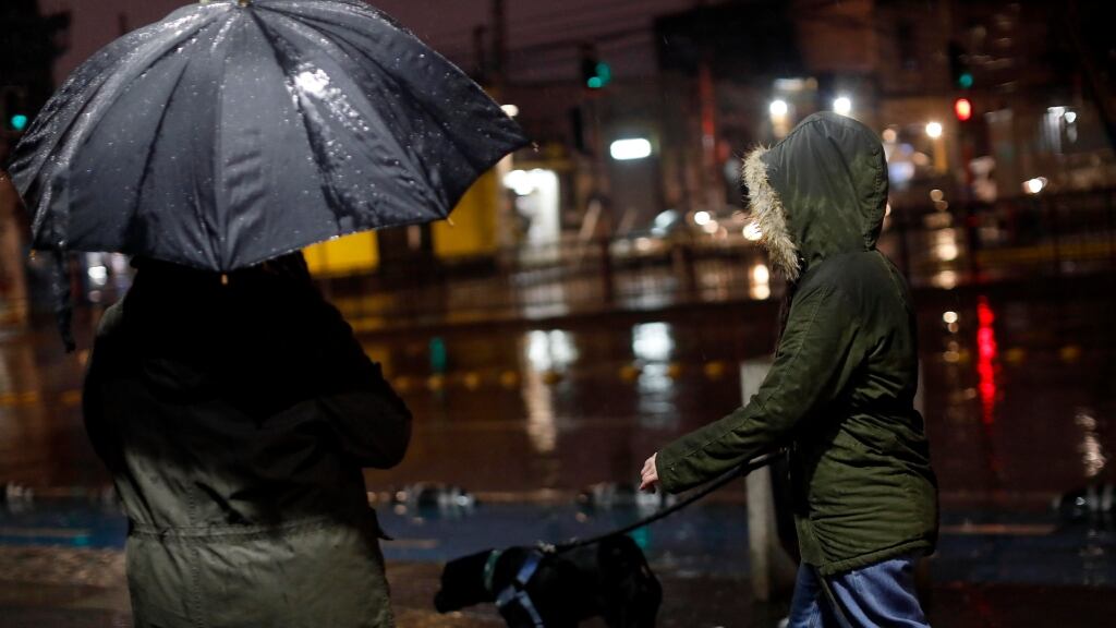 Lluvia en Santiago