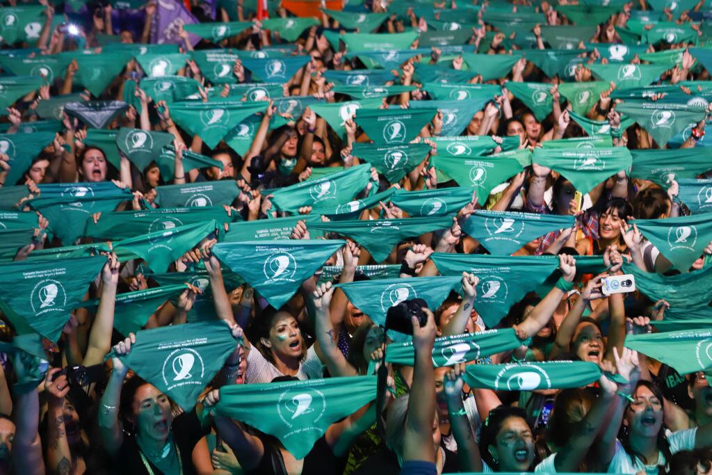 El llamado «Pañuelazo» por una ley de aborto se realizó en Argentina