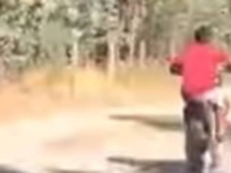 La nueva caída en dos ruedas que se vio en el sur