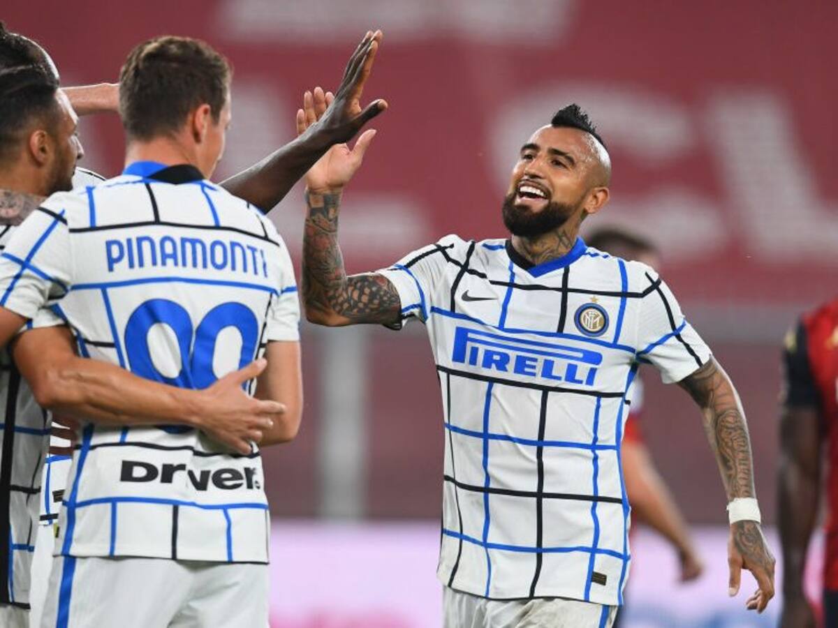Con Arturo Vidal en cancha y sin Alexis Sánchez, el Inter volvió a los abrazos y derrotó al Genoa