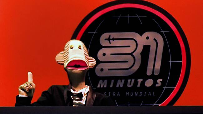 View of the children show "31 minutos" (31 minutes) in Santiago, on July 13, 2012. The program of the show was broadcasted by Chilean network TVN between 2003 and 2005 and re-broadcasted in Argentina, Brazil, Colombia, Spain and Uruguay. AFP PHOTO/ FRANCESCO DEGASPERI (Photo credit should read FRANCESCO DEGASPERI/AFP/GettyImages)