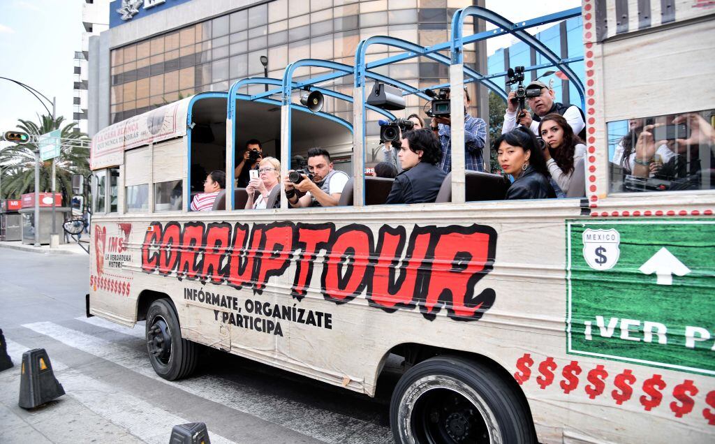 El «Corruptour» en Ciudad de México