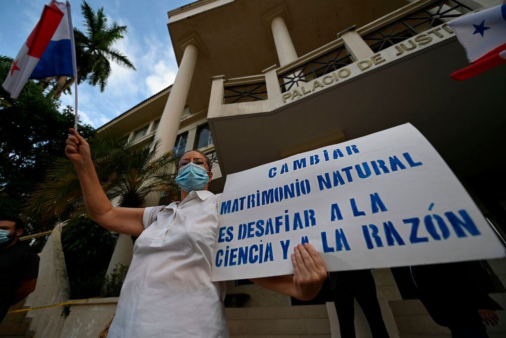 Protesta contra el matrimonio igualitario en la Ciudad de Panamá
