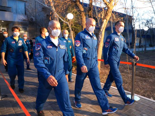 Grupo de cosmonautas que viajaron en el Soyuz