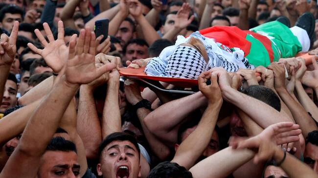 Masivo funeral del menor de edad asesinado por fuerzas militares de Israel