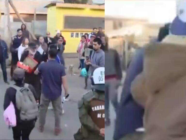 “¿Vamos a empezar a los golpes?”: así fue la agresión a periodista durante desalojo en la toma Lajarilla, en Viña del Mar