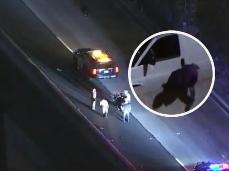 Persecución en California termina en tragedia: sospechoso muere atropellado en vivo durante trasmisión de TV