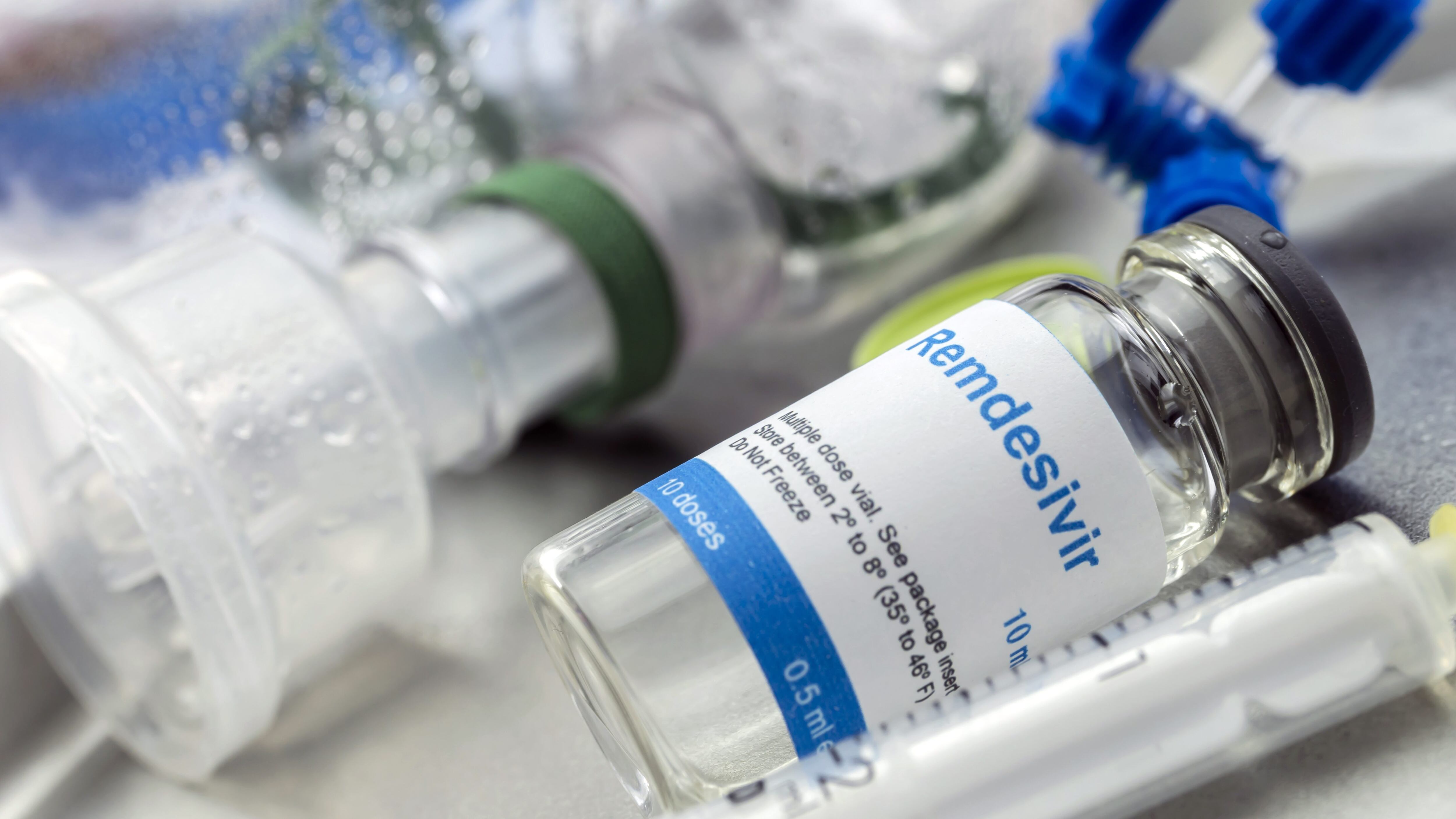 Medication prepared for people affected by Covid-19, Remdesivir is a selective antiviral prophylactic against virus that is already in experimental use, conceptual image