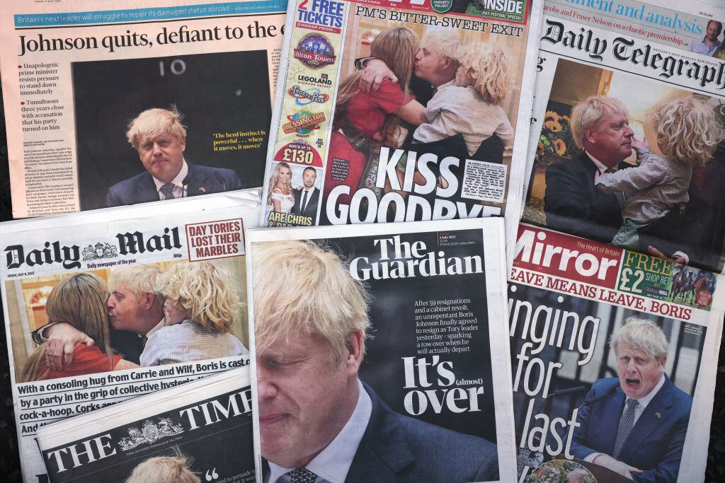 El primer ministro Boris Johnson informa la salida del cargo del Reino Unido