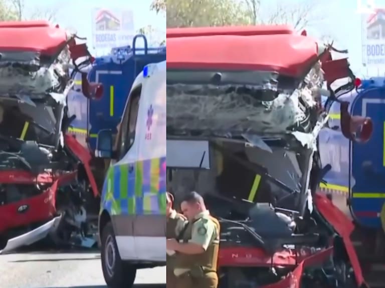 Fatal accidente en Pudahuel: bus RED choca de frente con camión aljibe y deja un pasajero muerto