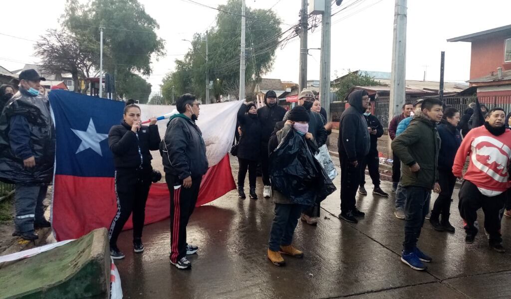 Protesta de feriantes en Maipú