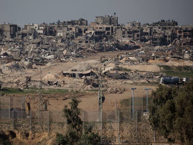 Vista de la destrucción que dejan los bombardeos y ataques aéreos que realiza Israel en contra de la Franja de Gaza.