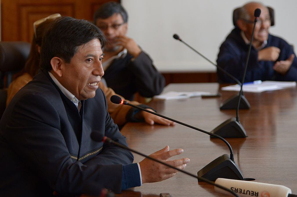 El actual vicepresidente boliviano David Choquehuanca