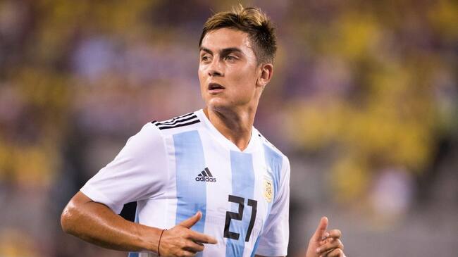 MEADOWLANDS, NEW JERSEY- September 11: Paulo Dybala #21 of Argentina in action during the Argentina Vs Colombia International Friendly football match at MetLife Stadium on September 11th, 2018 in Meadowlands, New Jersey. (Photo by Tim Clayton/Corbis via Getty Images)