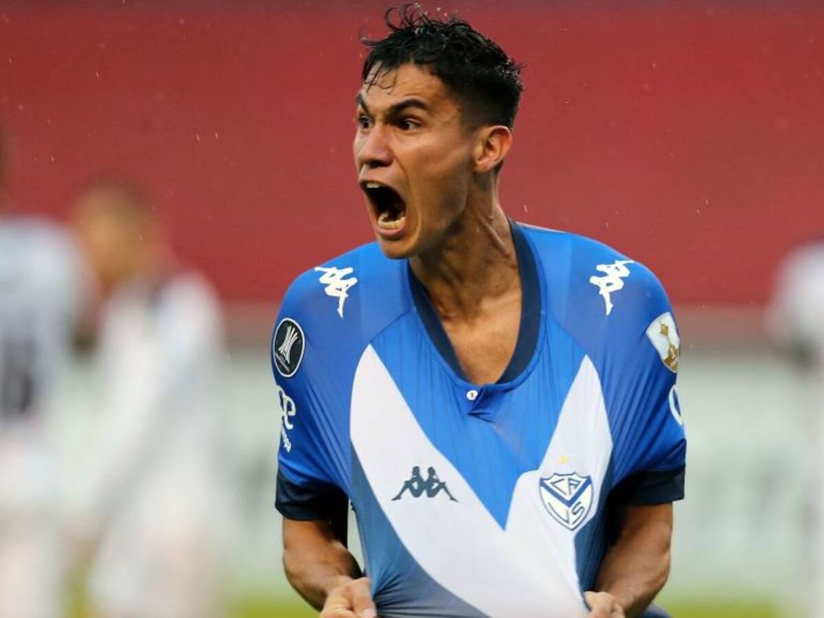Pablo Galdames anotó el gol de Vélez en la visita de los argentinos a Liga de Quito por Copa Libertadores