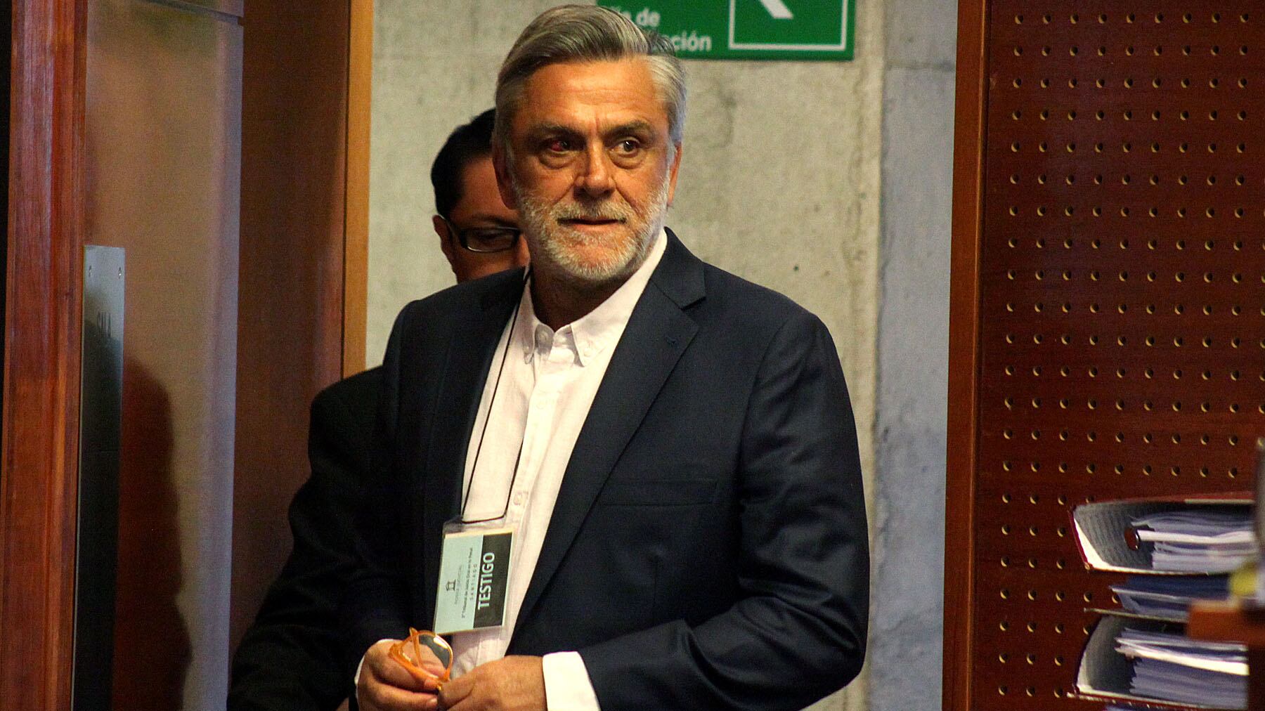 25 de febrero 2020/ SANTIAGO
El ex ministro de EconomÌa, Pablo Longueira, declara en calidad de testigo en el marco del caso Corpesca.
FOTO: AILEN DÕAZ/AGENCIAUNO
