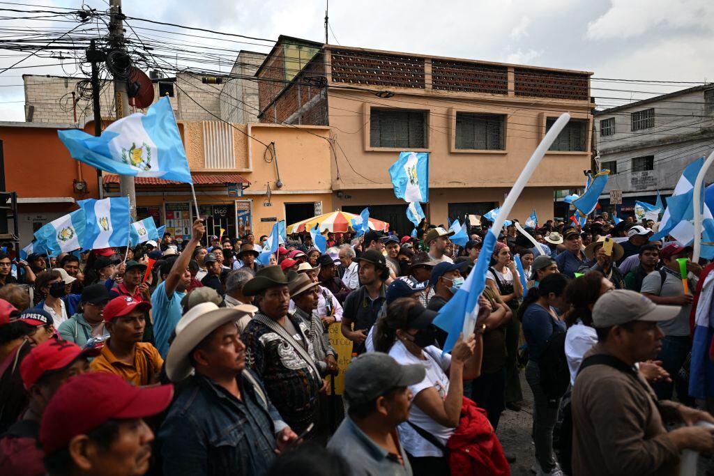 Protestas contra la fiscal general Consuelo Porras en Guatemala