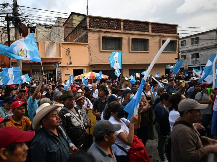 Protestas contra la fiscal general Consuelo Porras en Guatemala
