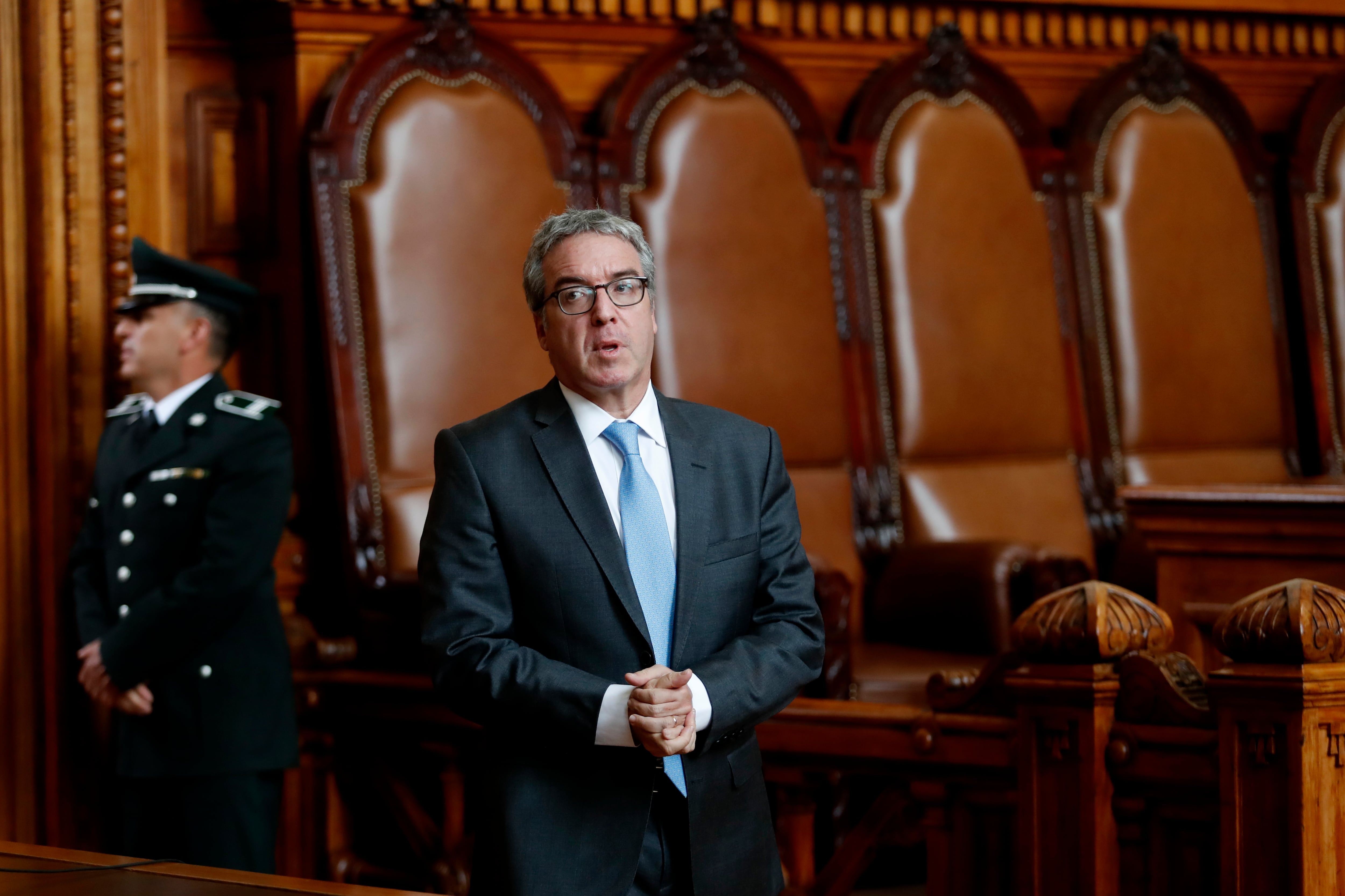 8 de Noviembre del 2017/SANTIAGO Corte de Apelaciones de Santiago dio a conocer la sentencia íntegra tras confirmación de desafuero del senador Iván Moreira.  En la imagen el abogado defensor de Ivan Moreira, Gabriel Zaliasnik
 FOTO:FRANCISCO FLORES SEGUEL/AGENCIAUNO