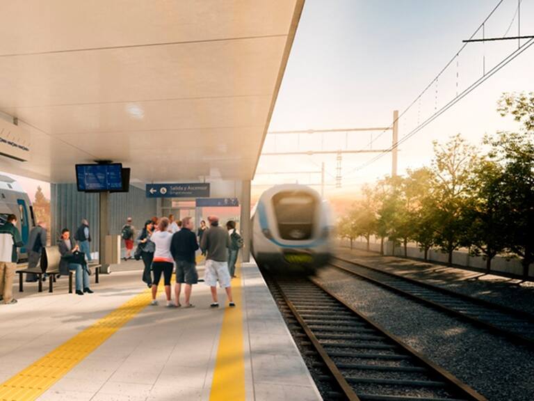 Conectará 8 comunas de la RM en 46 minutos: comienzan las obras del tren Santiago–Melipilla