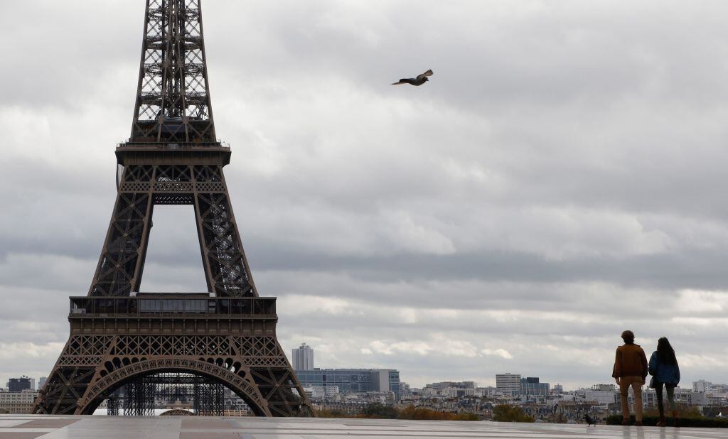 Las calles vacías en París por las restricciones