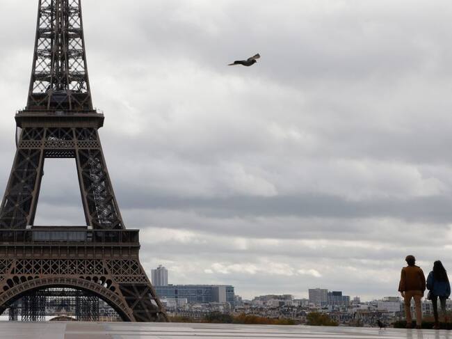 Las calles vacías en París por las restricciones