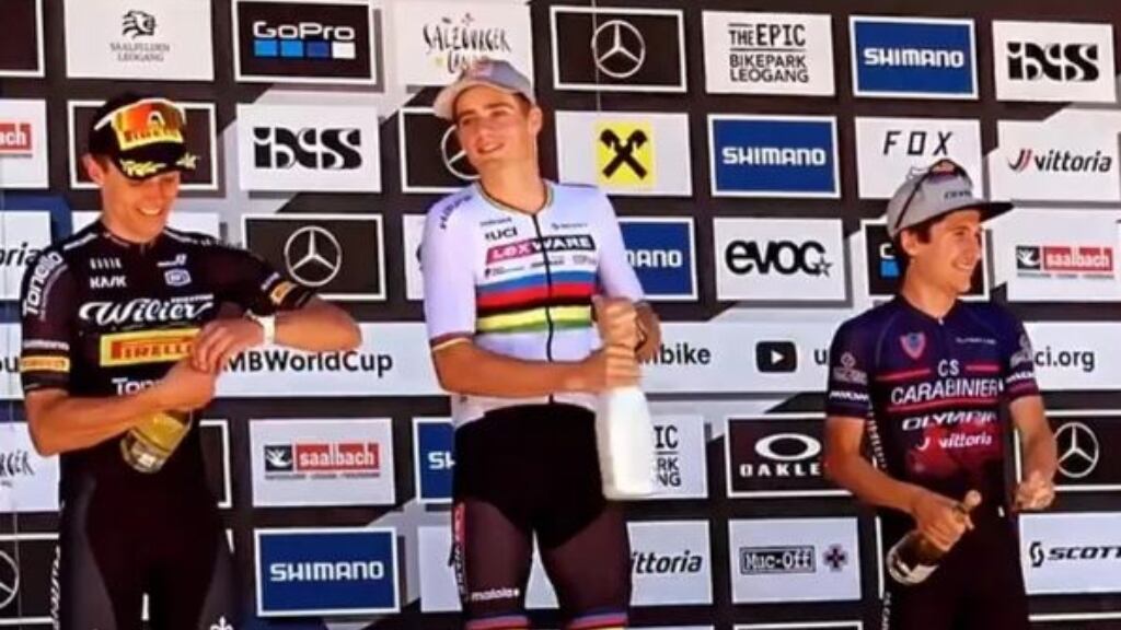 Imparable: Martín Vidaurre logra su cuarta victoria del año en la Copa del Mundo de Mountain Bike Sub 23