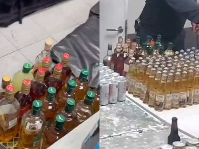 Tenían de todo: carabineros decomisa alcohol en fiesta clandestina con más de 100 asistentes en Quinta Normal