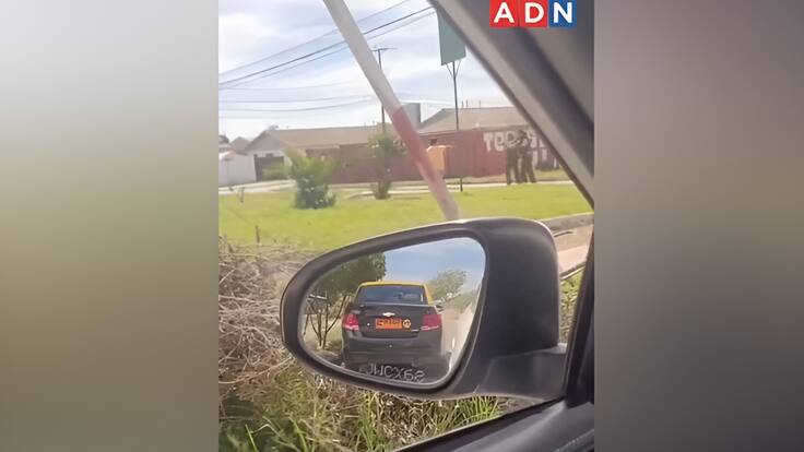 Captan momento exacto en que carabineros dispara a hombre en La Serena: estaba amenazando transeúntes con un hacha