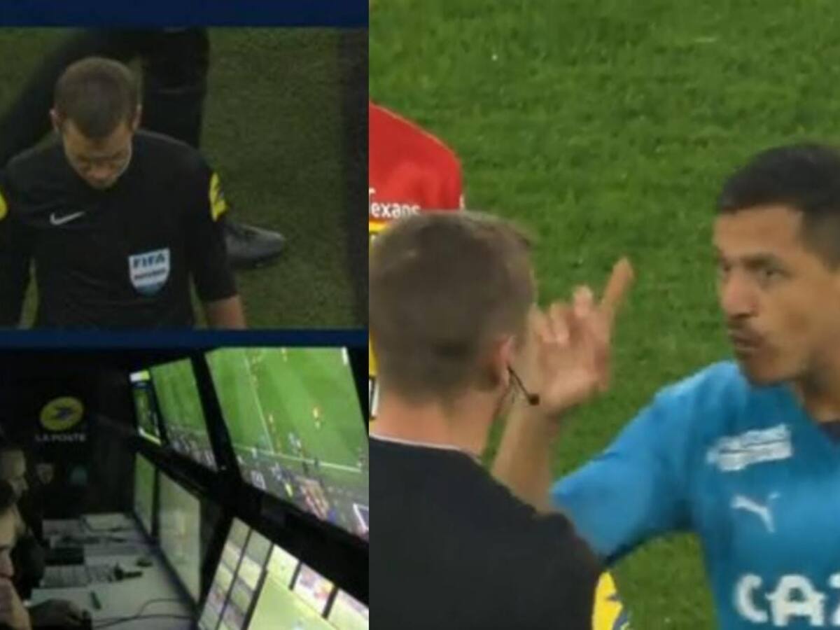 Para no creer: anulan legítimo gol de Alexis Sánchez en duelo entre Olympique de Marsella y Lens en Francia