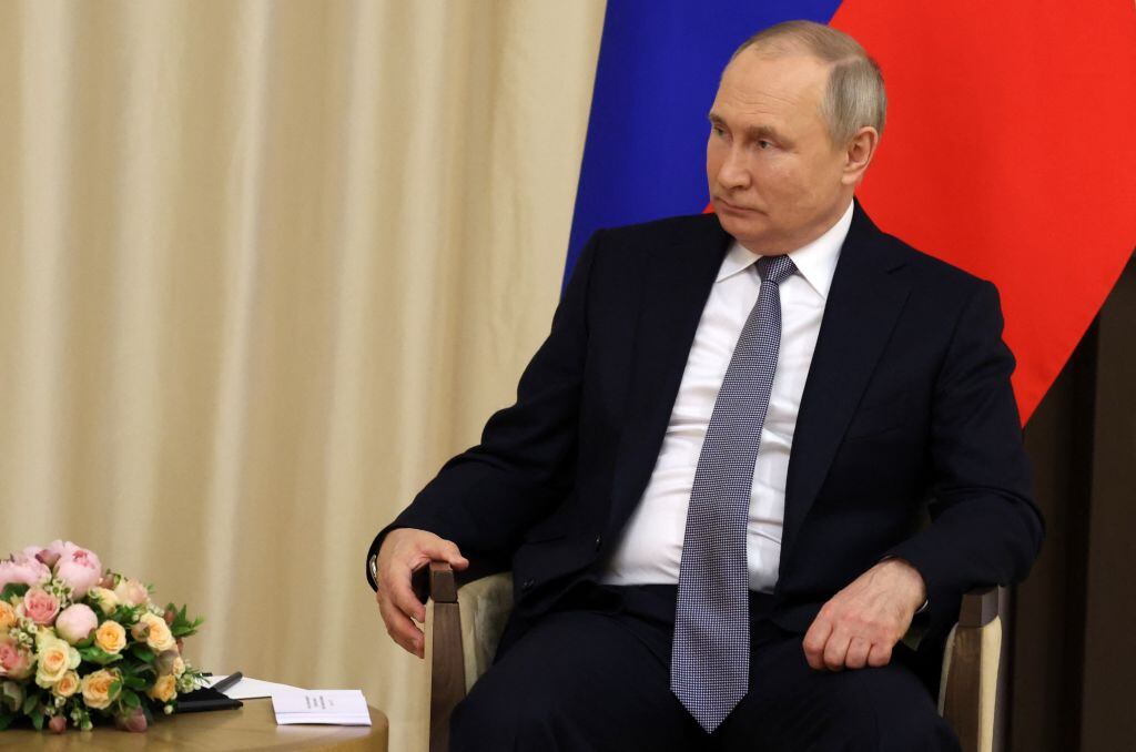 El presidente ruso Vladimir Putin en una reunión oficial