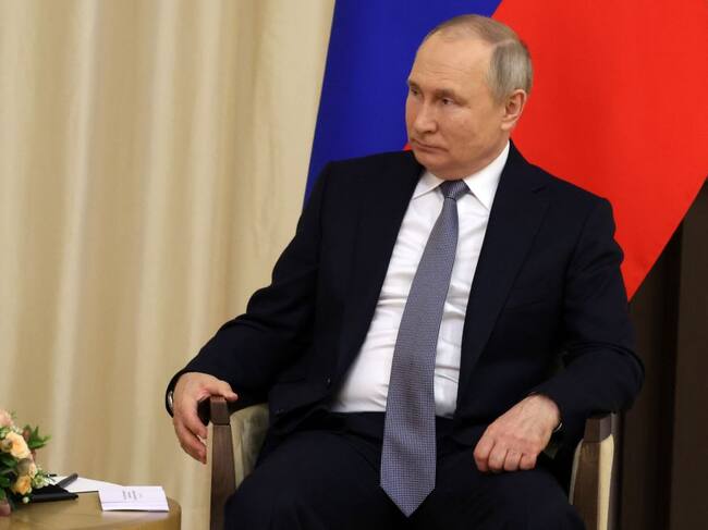 El presidente ruso Vladimir Putin en una reunión oficial