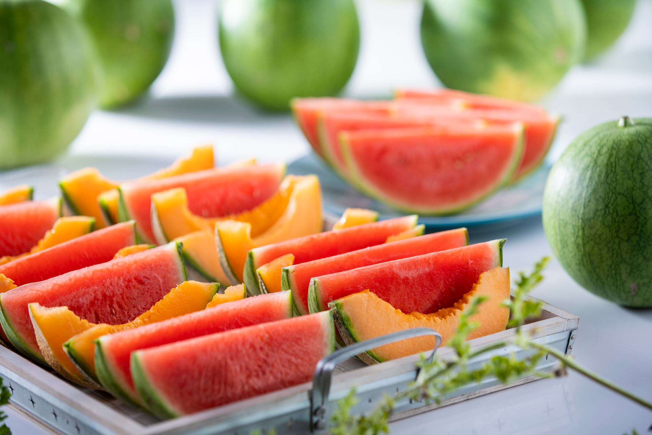 Melón y sandía