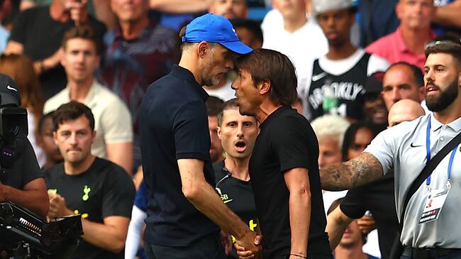 "Me golpearon un poco": Tuchel relata el feroz encontrón que tuvo con Conte en la Premier League