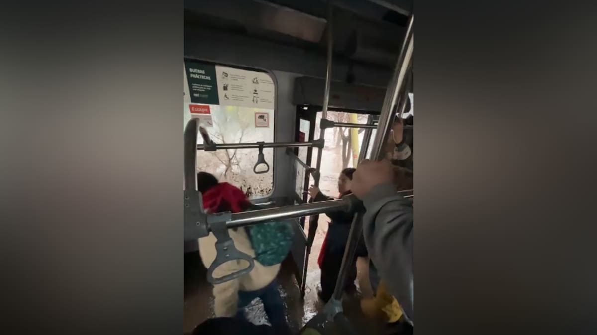 “¡No abra la puerta!”: Revelan momentos de terror de los pasajeros de micro afectada por el aluvión en Las Condes
