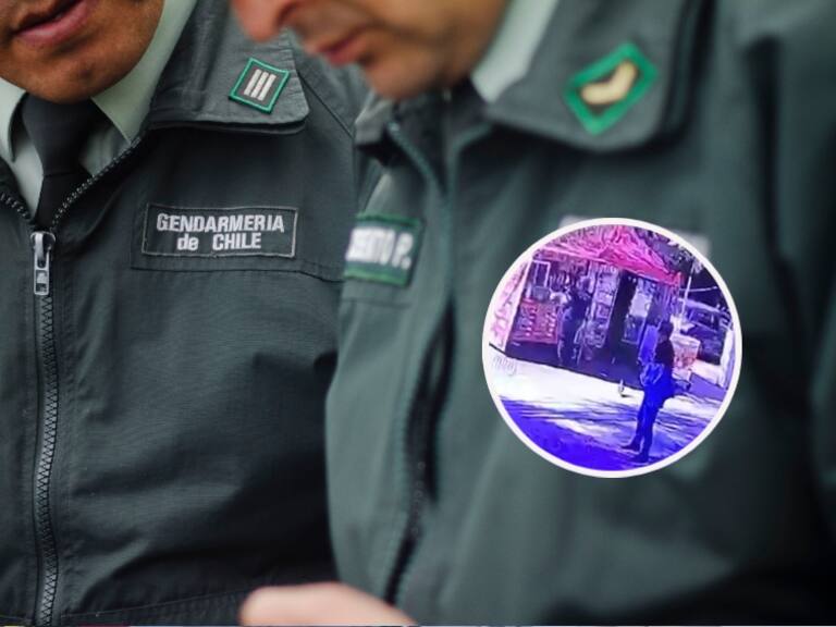 Revelan imágenes del instante exacto en que roban armamento a gendarme en San Miguel