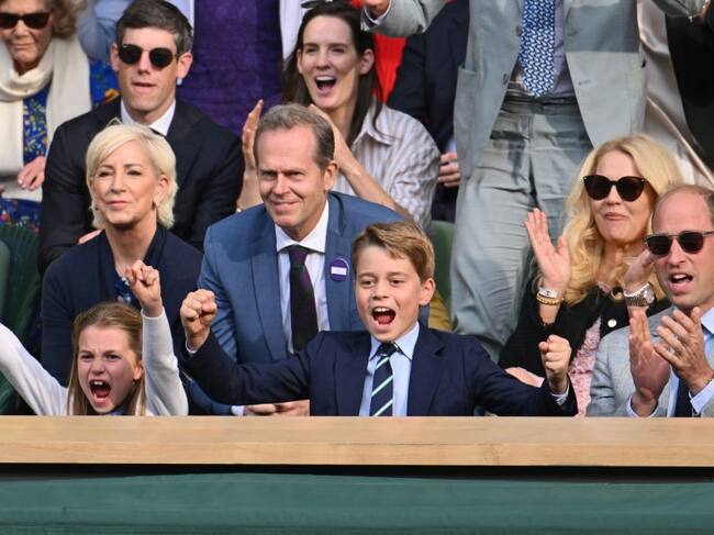 Príncipe William junto a Charlotte y George / Getty Images.