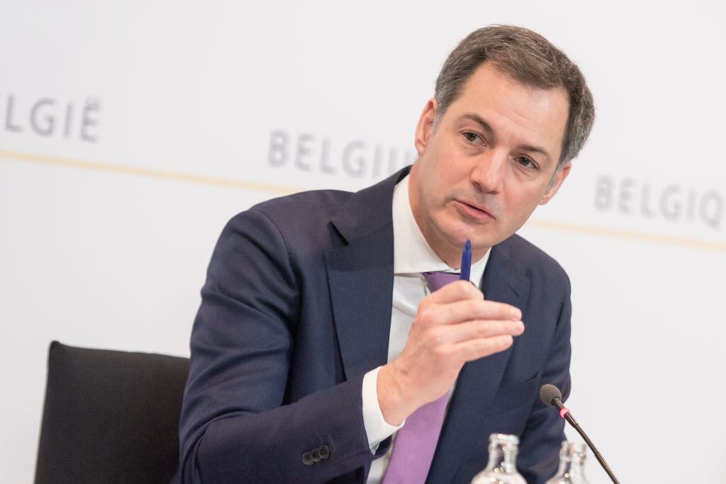 El primer ministro de Bélgica Alexander De Croo