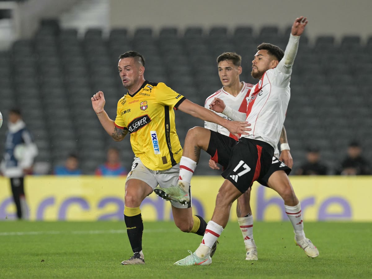 No pudo sacarse el empate: River Plate iguala contra Barcelona de Ecuador en la segunda fecha de la Copa Libertadores 2025