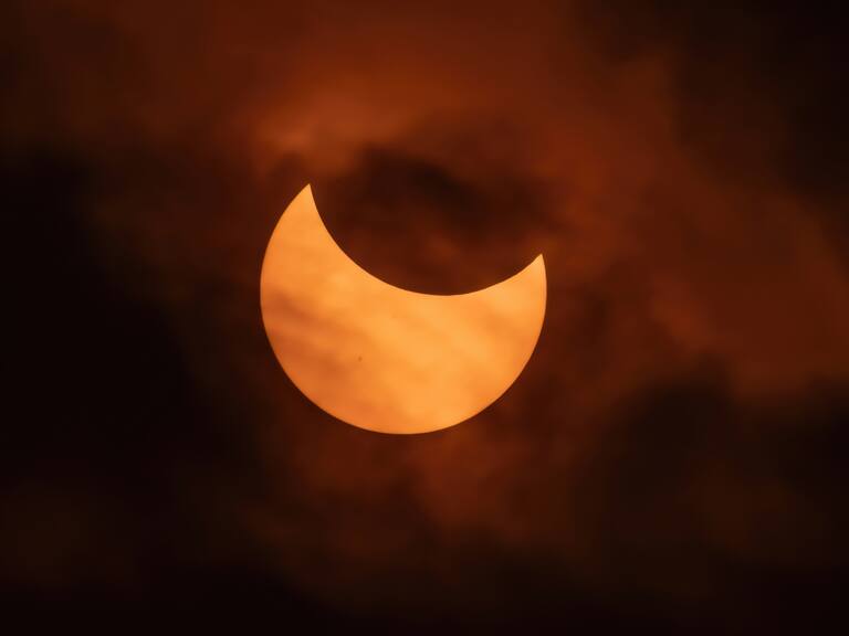 Solar Eclipse shot from Layton Utah 2023