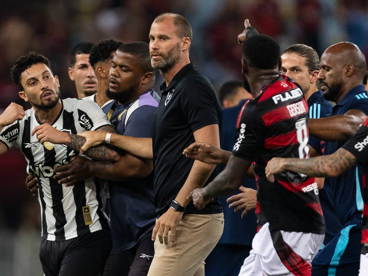Jugadores de Flamengo y Botafogo protagonizan batalla campal: la batalla se extendió hasta los camarines