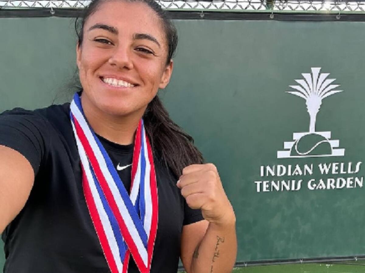 Tremenda: Macarena Cabrillana se consagró campeona en singles y dobles del certamen de Indian Wells en silla de ruedas
